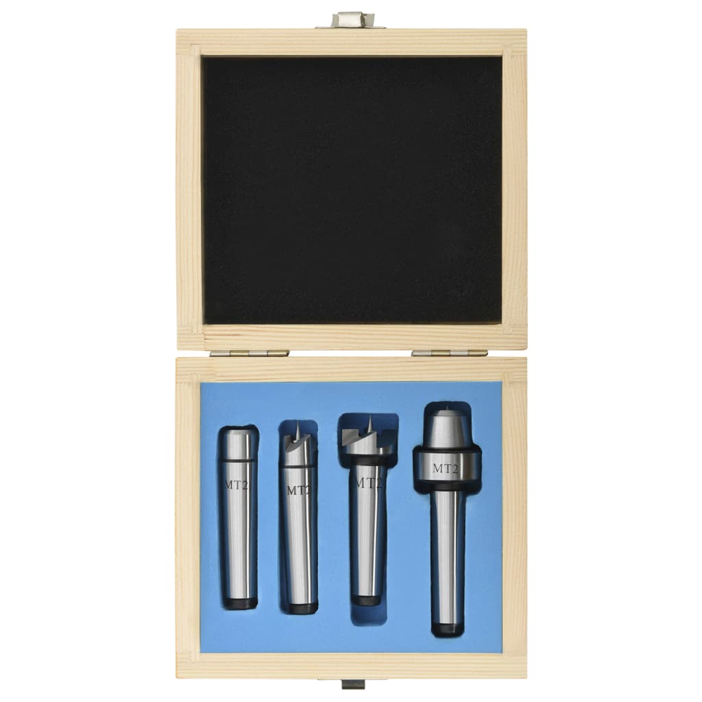 vidaXL Centres de tour à bois 4 pcs MT2 Acier