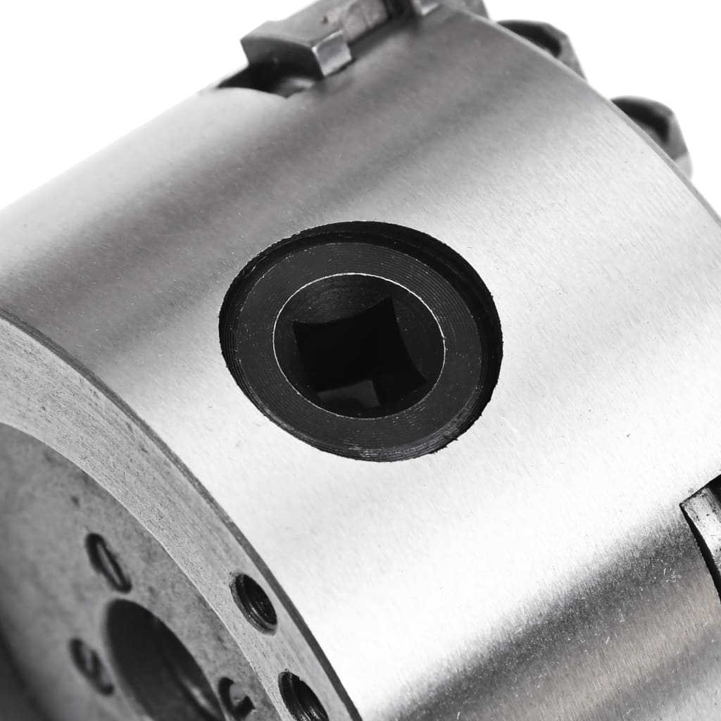 vidaXL Mandrin de tour auto-centrant à 4 mâchoires 80 mm Acier