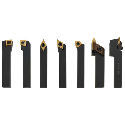 vidaXL Jeu d’outils de tournage indexables 12 pcs 12x12 mm 80 mm