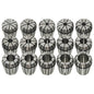 vidaXL Douilles de serrage ER25 15 pcs Ensemble d'outils de tournage