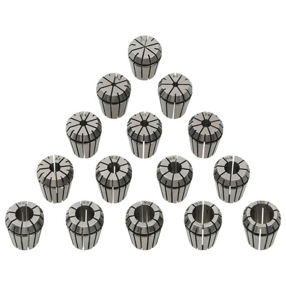 vidaXL Douilles de serrage ER25 15 pcs Ensemble d'outils de tournage