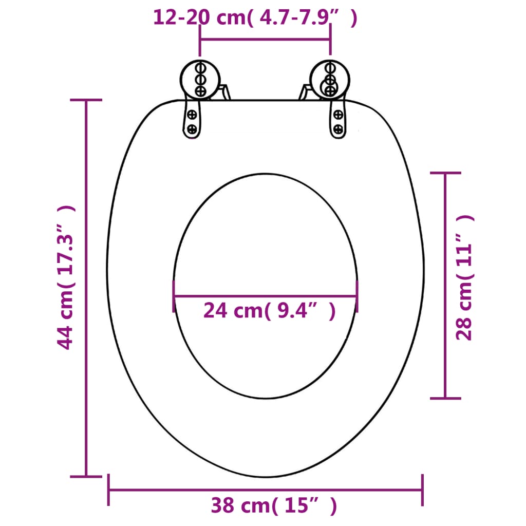 vidaXL Siège WC avec couvercle à fermeture en douceur MDF Pingouin