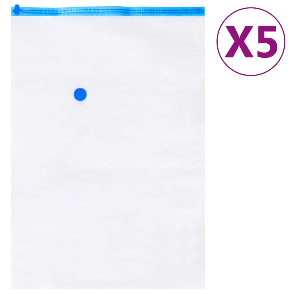 vidaXL Sacs de voyage sous vide Sacs de vêtements 2 tailles 10 pcs