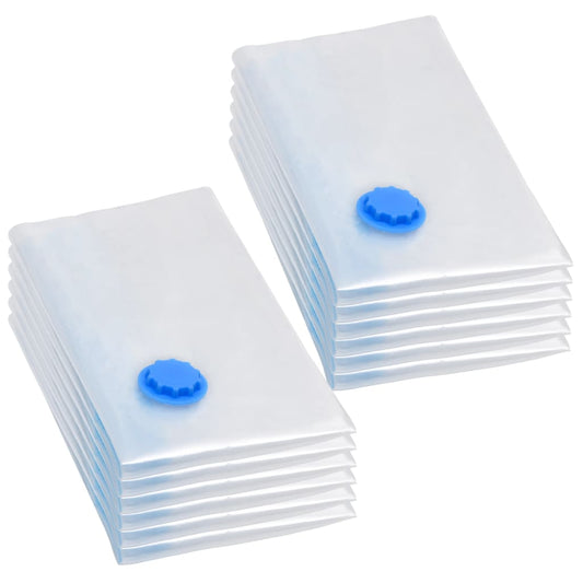 vidaXL Sacs de voyage sous vide Sacs de vêtements 80x60 cm 10 pcs