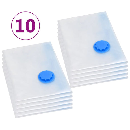 vidaXL Sacs de voyage sous vide Sacs de vêtements 120x70 cm 10 pcs