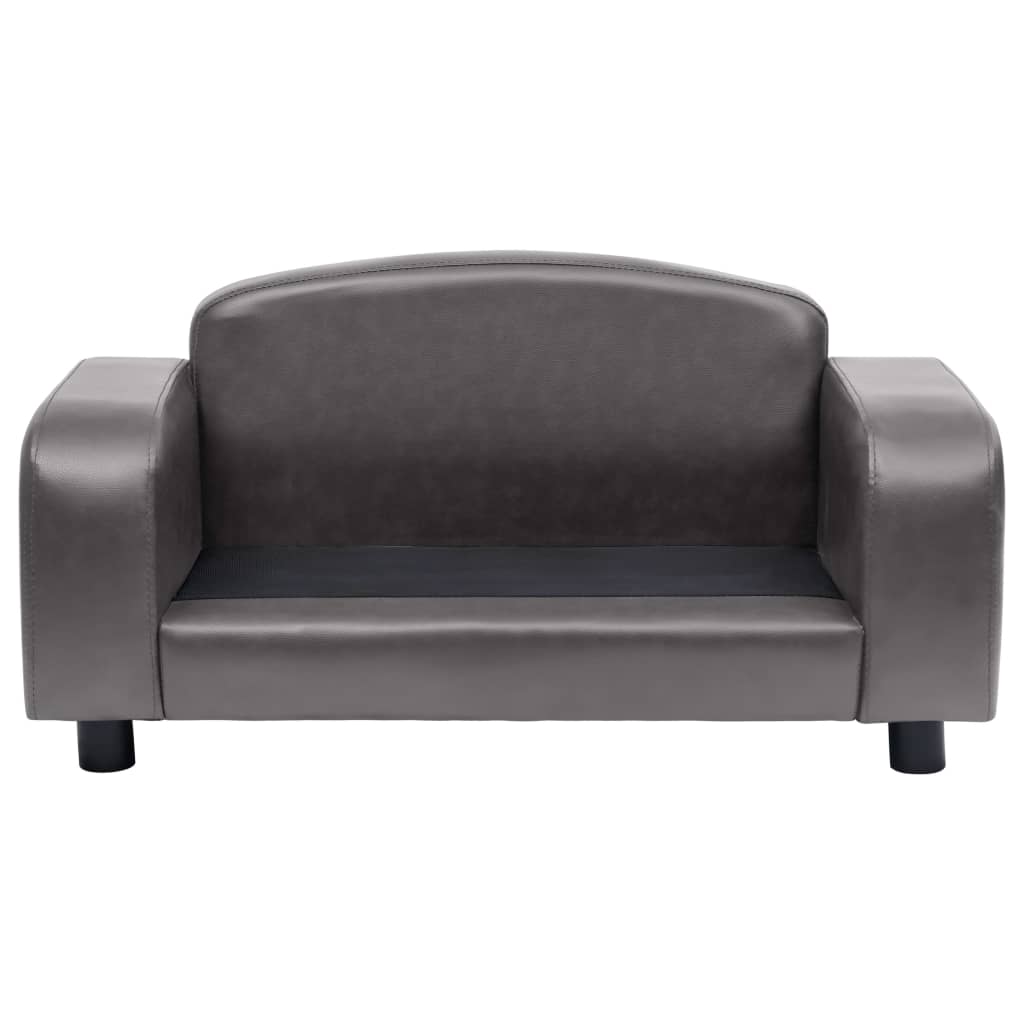 vidaXL Canapé pour chien Gris 80x50x40 cm Similicuir