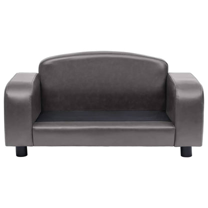 vidaXL Canapé pour chien Gris 80x50x40 cm Similicuir