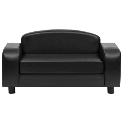 vidaXL Canapé pour chien Noir 80x50x40 cm Similicuir