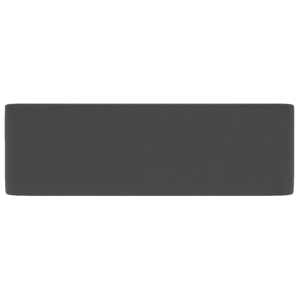 vidaXL Lavabo de luxe Gris foncé mat 41x30x12 cm Céramique