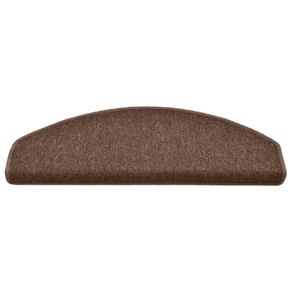 vidaXL Tapis de marches d'escalier 15 pcs Marron 65x24x4 cm