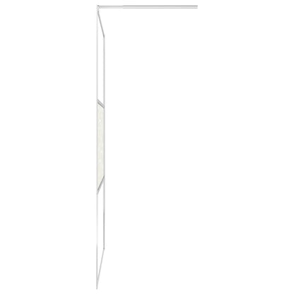 vidaXL Paroi de douche à l'italienne à verre ESG pierre 100x195 cm