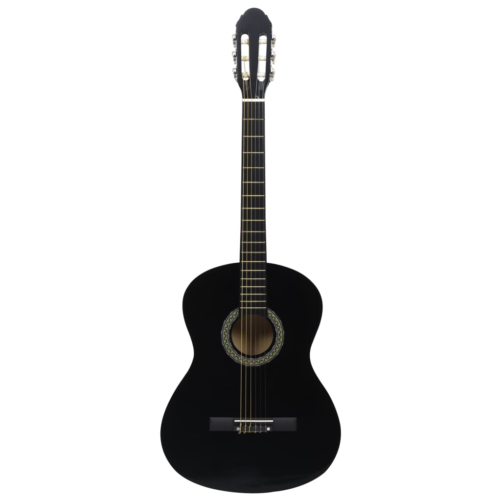 vidaXL Guitare classique avec sac pour débutants Noir 4/4 39"
