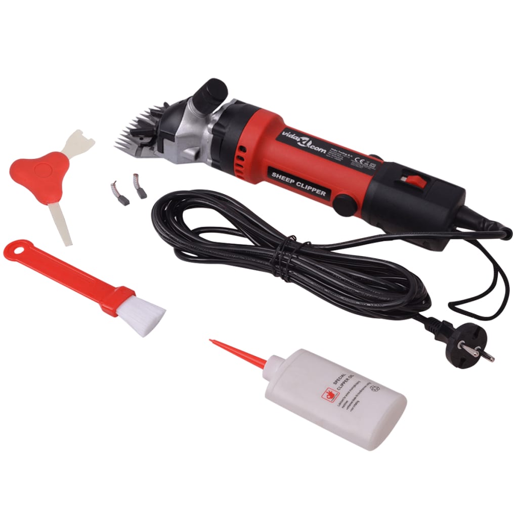 vidaXL Ensemble de tondeuse à mouton 7 pcs 550 W