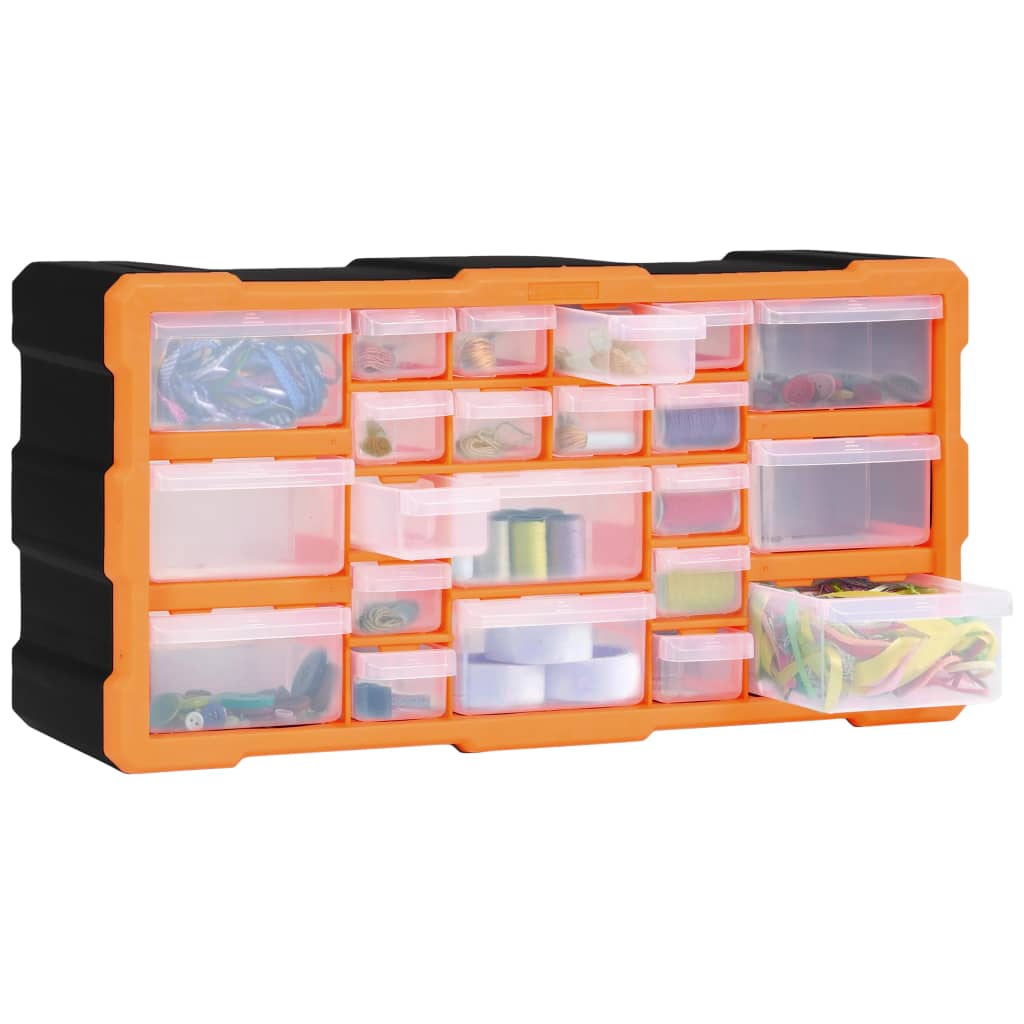 vidaXL Organisateur multi-tiroirs avec 22 tiroirs 49x16x25,5 cm