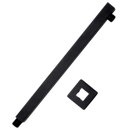 vidaXL Bras de support de douche Carré Inox 201 Noir 40 cm