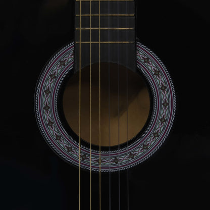 vidaXL Guitare classique avec sac pour débutants Noir 3/4 36"