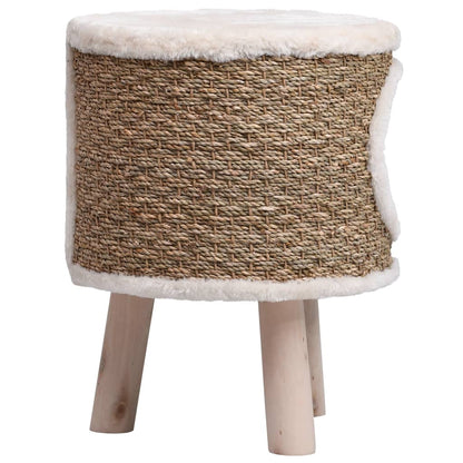vidaXL Maison pour chat avec pieds en bois 41 cm Herbiers marins