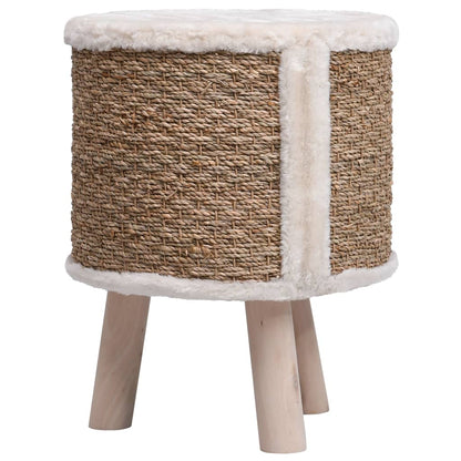vidaXL Maison pour chat avec pieds en bois 41 cm Herbiers marins