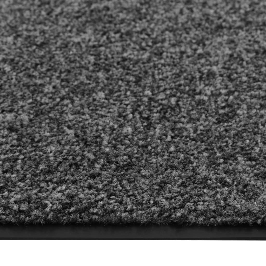vidaXL Paillasson lavable Anthracite 90x150 cm