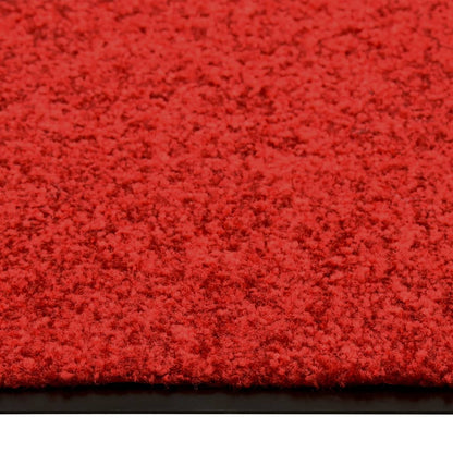 vidaXL Paillasson lavable Rouge 90x150 cm