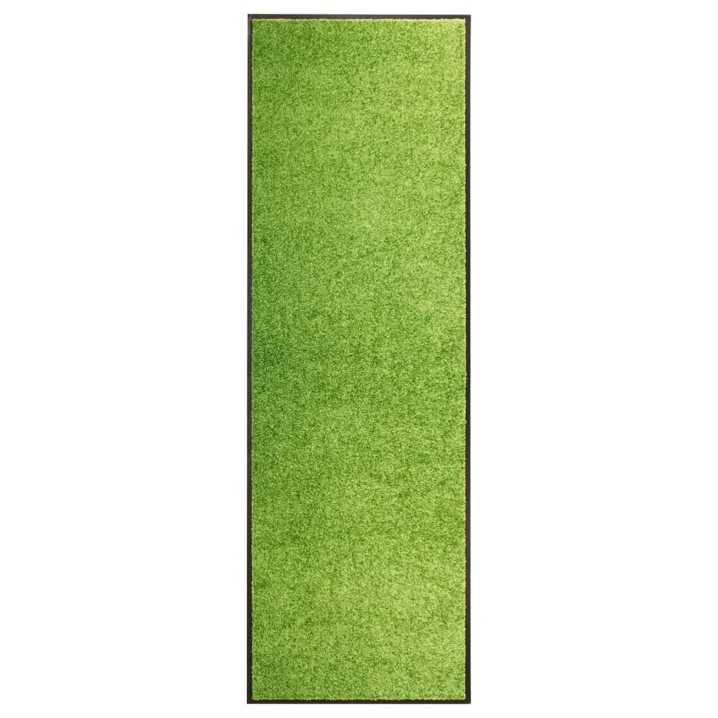 vidaXL Paillasson lavable Vert 60x180 cm
