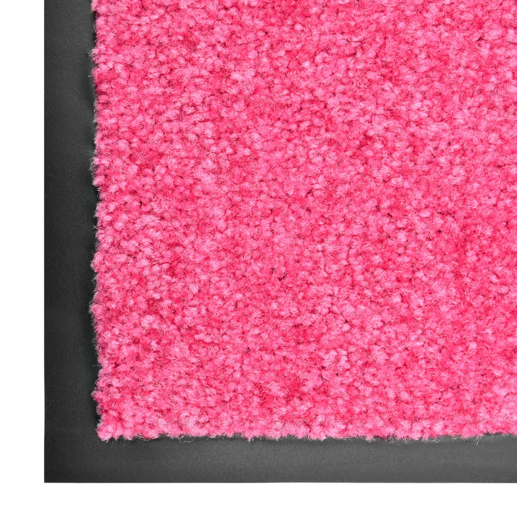 vidaXL Paillasson lavable Rose 60x90 cm