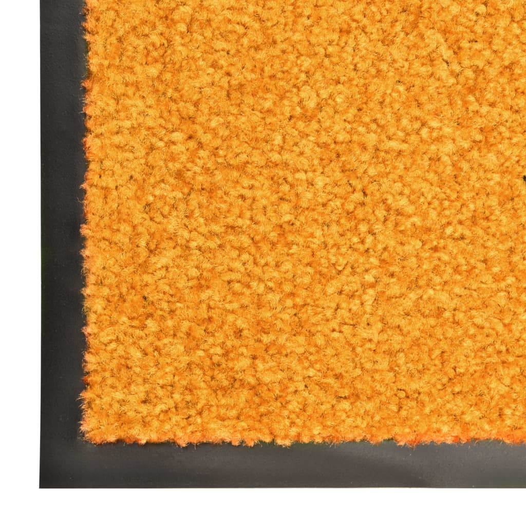 vidaXL Paillasson lavable Orange 60x180 cm