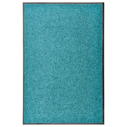 vidaXL Paillasson lavable Cyan 60x90 cm