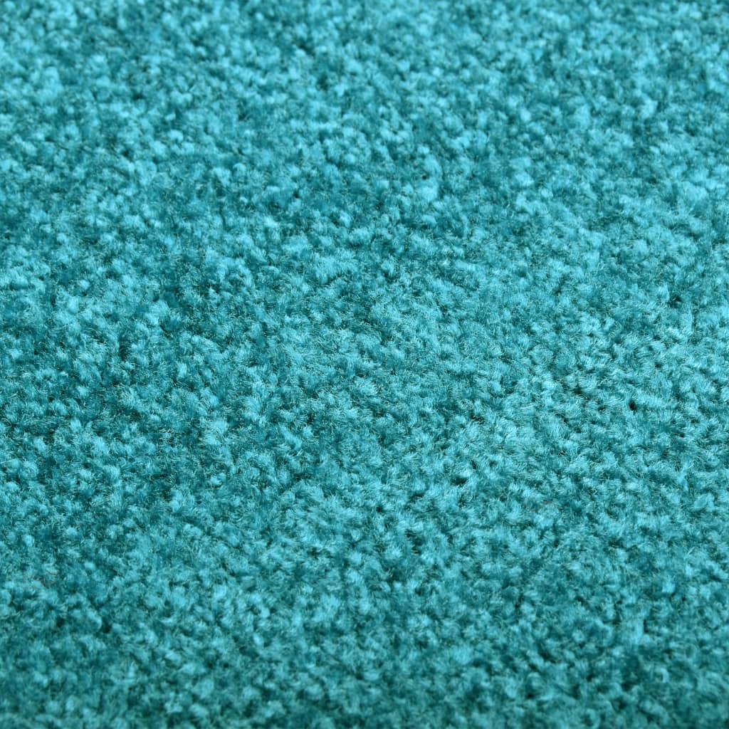 vidaXL Paillasson lavable Cyan 60x90 cm