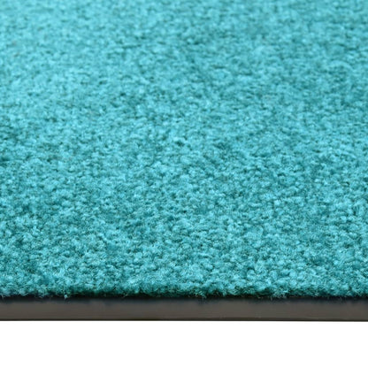 vidaXL Paillasson lavable Cyan 90x150 cm