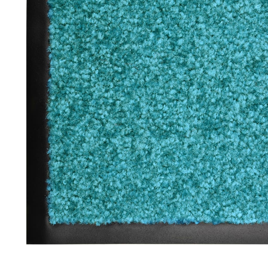 vidaXL Paillasson lavable Cyan 120x180 cm