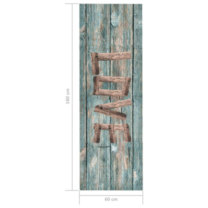 vidaXL Tapis de sol de cuisine lavable Love 60x180 cm