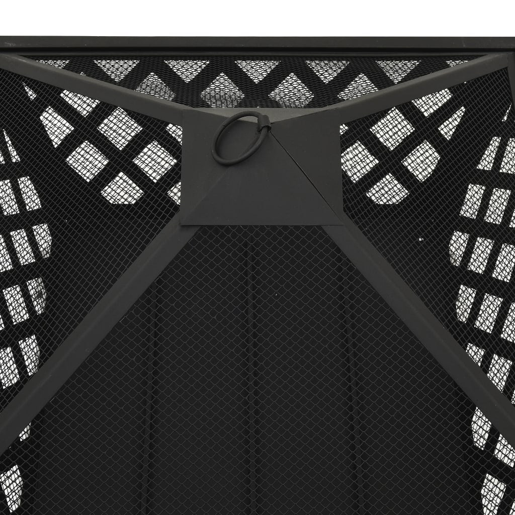 vidaXL Foyer avec tisonnier 64 cm XXL Acier