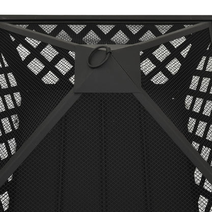vidaXL Foyer avec tisonnier 64 cm XXL Acier