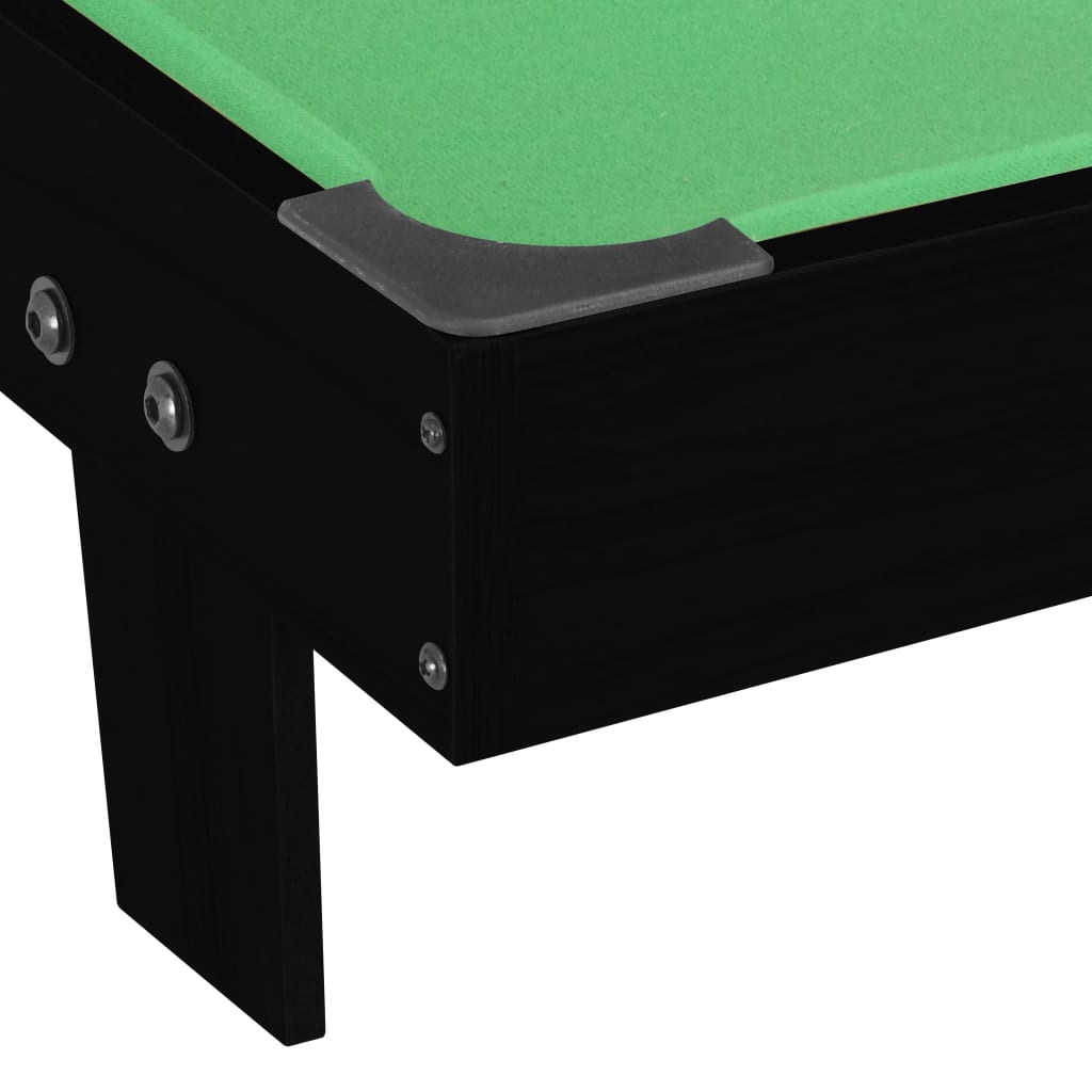 vidaXL Mini table de billard 3 pieds 92x52x19 cm Noir et vert