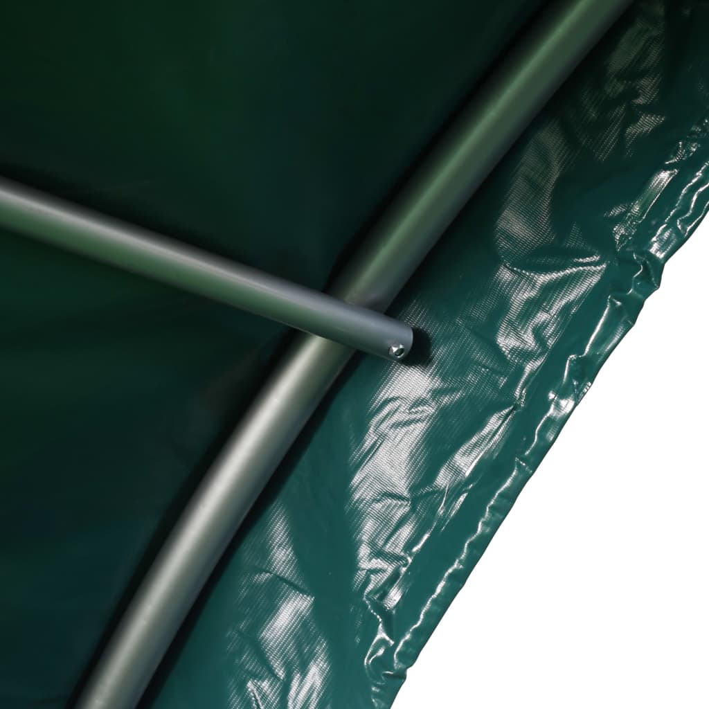 vidaXL Tente pour bétail PVC 3,7x3,7 m Vert