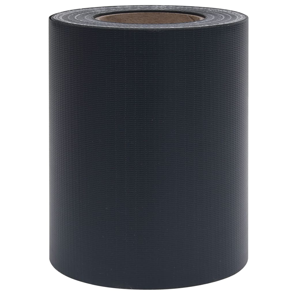vidaXL Écran d'intimité de jardin PVC 35x0,19 m Gris foncé mat
