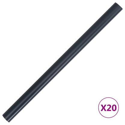 vidaXL Écran d'intimité de jardin PVC 35x0,19 m Gris foncé mat