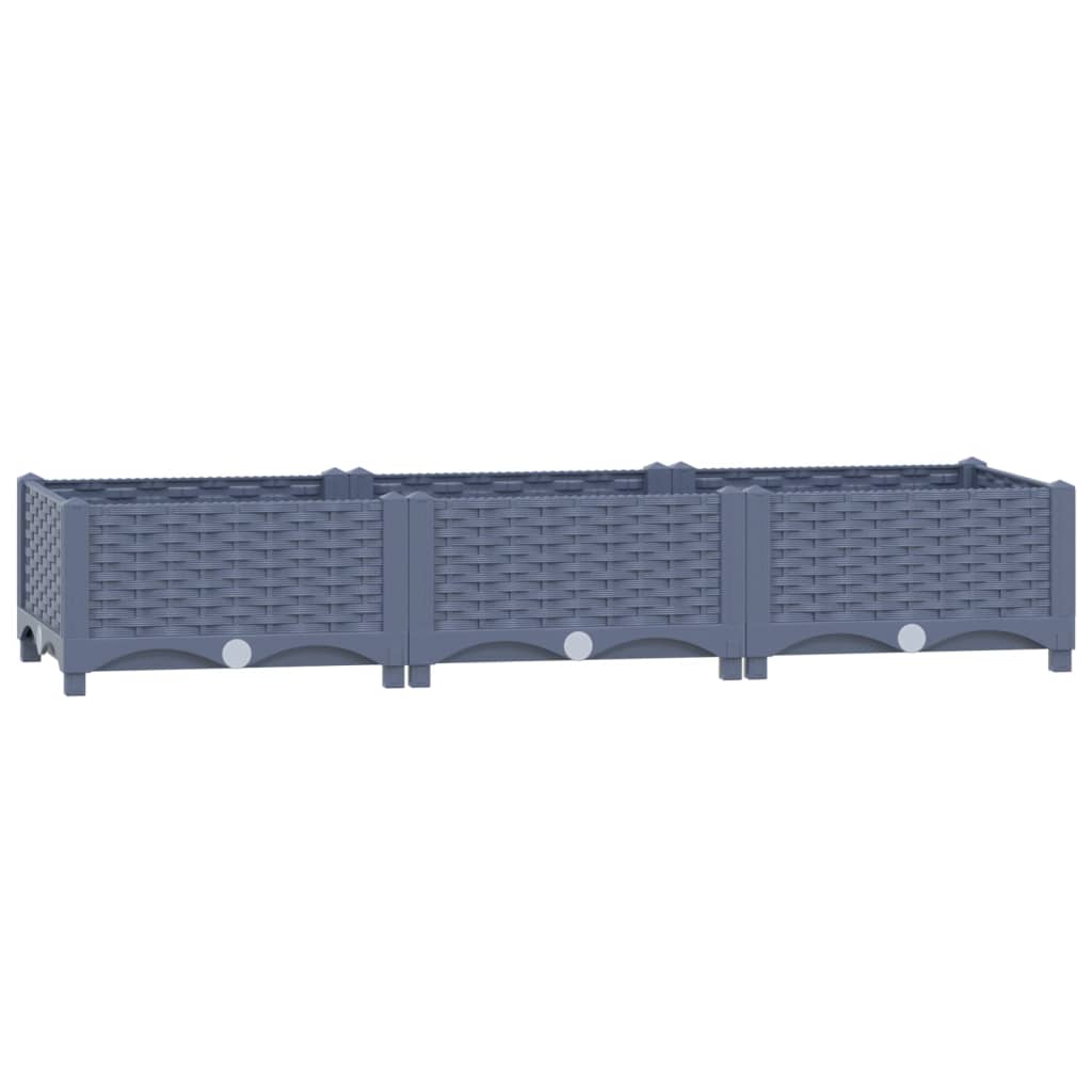 vidaXL Lit surélevé 120x40x23 cm Polypropylène