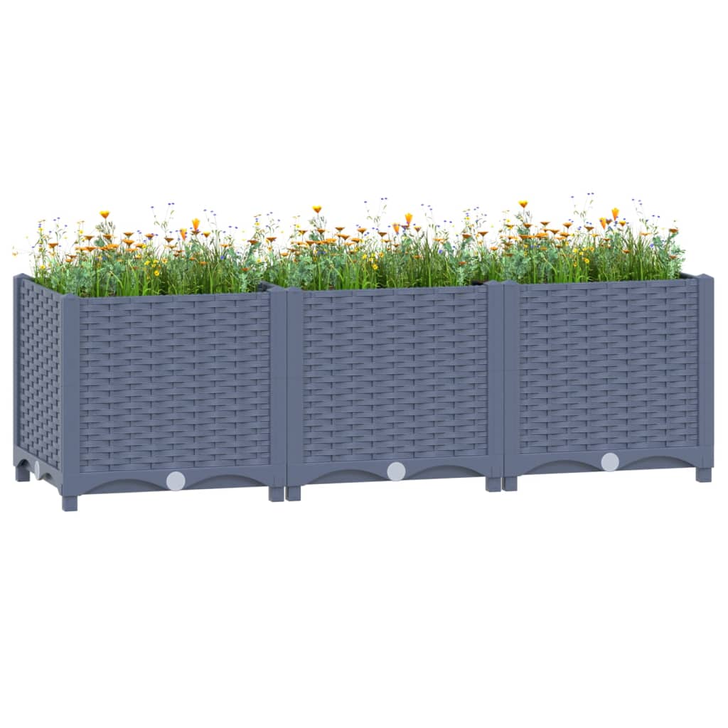 vidaXL Lit surélevé 120x40x38 cm Polypropylène
