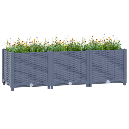 vidaXL Lit surélevé 120x40x38 cm Polypropylène
