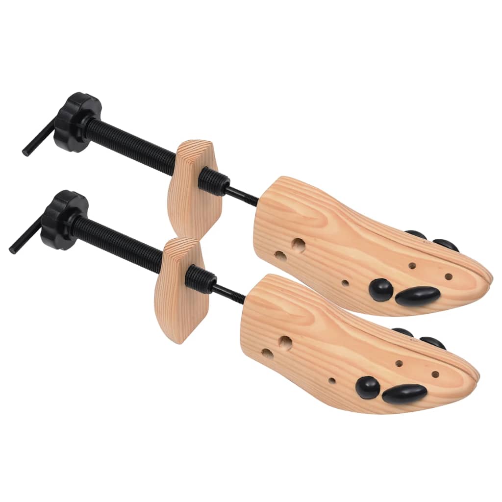 vidaXL Embauchoirs 2 paires Pointure 41-46 Bois de pin massif