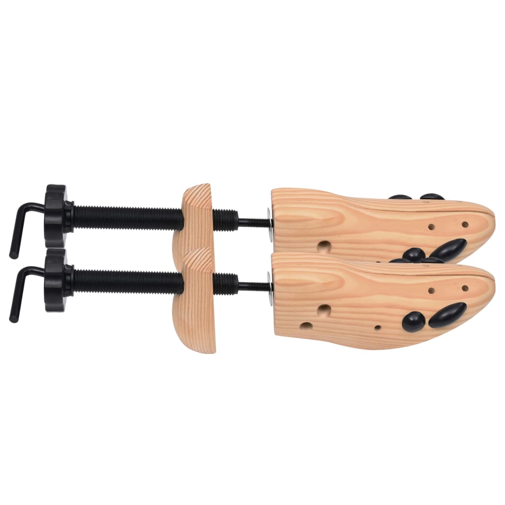 vidaXL Embauchoirs 2 paires Pointure 41-46 Bois de pin massif