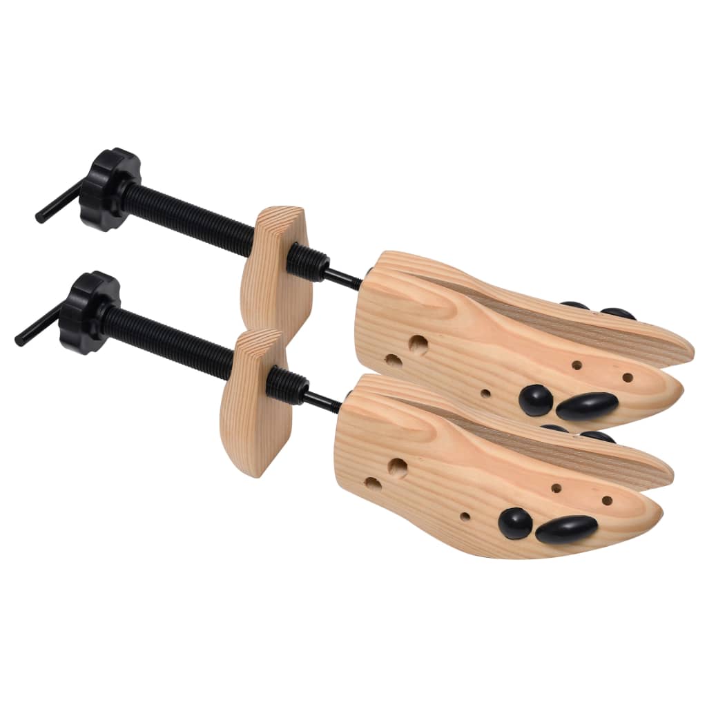 vidaXL Embauchoirs 2 paires Pointure 41-46 Bois de pin massif
