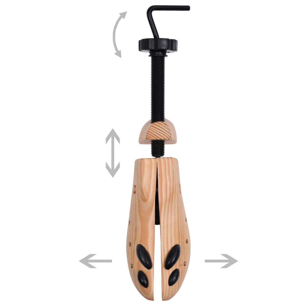 vidaXL Embauchoirs 2 paires Pointure 41-46 Bois de pin massif