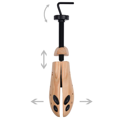 vidaXL Embauchoirs 2 paires Pointure 41-46 Bois de pin massif