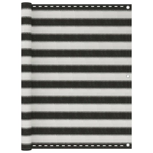 vidaXL Écran de balcon PEHD 120x300 cm Anthracite et blanc