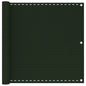 vidaXL Écran de balcon Vert foncé 90x300 cm PEHD
