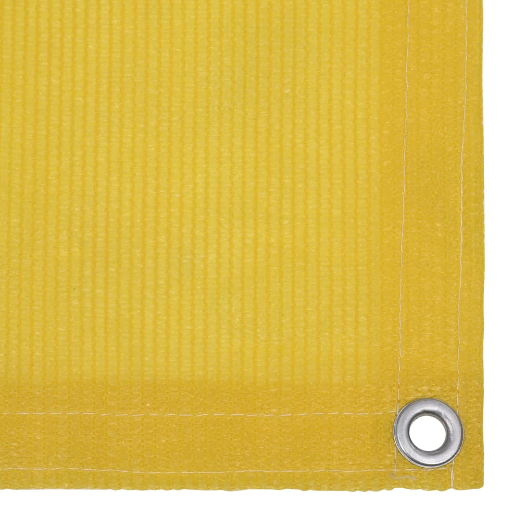 vidaXL Écran de balcon Jaune 90x400 cm PEHD