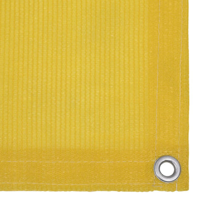 vidaXL Écran de balcon Jaune 90x400 cm PEHD